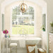 Gilded Orbital Chandelier Three Light Pendant Fixture