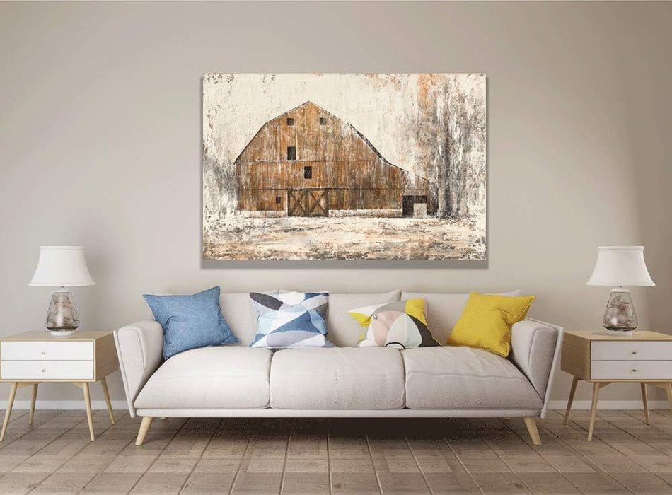 Large Farmhouse Rustic Wall Decor Canvas Wall Art Painting Pictures for Dinning Room