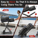 Portable Charcoal Grill with Smoking Function, Foldable Suitcase Design with Wheels, Multi-Tier Storage Rack & Waterproof Cover for Outdoor BBQ Parties (Black)