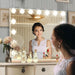 Hollywood Vanity Mirror with Lights, 15 Dimmable Bulbs, 3 Color Lights,Make up Lighted Mirror, Aluminum Metal Frame, USB Charging Port（23" X 18"）