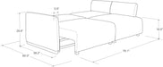 86 Inches Luxuriously Dreamglide Convertible Sleeper Sofa