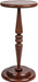 Bishop Pedestal Cocktail Side Table, Dark Chestnut