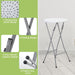 Foldable White Round Cocktail Tables 23.6x44 Inches