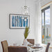 Eleanor 27 Inches Brushed Nickel Crystal Chandelier