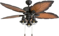 Tropical Bronze 52 Inch Ceiling Fan With Remote