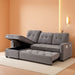 78.75" Sleeper Sofa Couch,Pull-Out Sofa Bed with USB and Tape-C Charging Ports, L-Shaped Sectionalsofa with Reclining Storage and Pocket for Living Room Apartment,Chenille(Dark Grey)