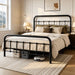 Full Size Metal Platform Bed Frame, Black