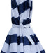 7.5 Ft Patio Umbrella, Yard Umbrella, Outdoor Market Umbrella with Push Button Tilt Crank (Blue&White)