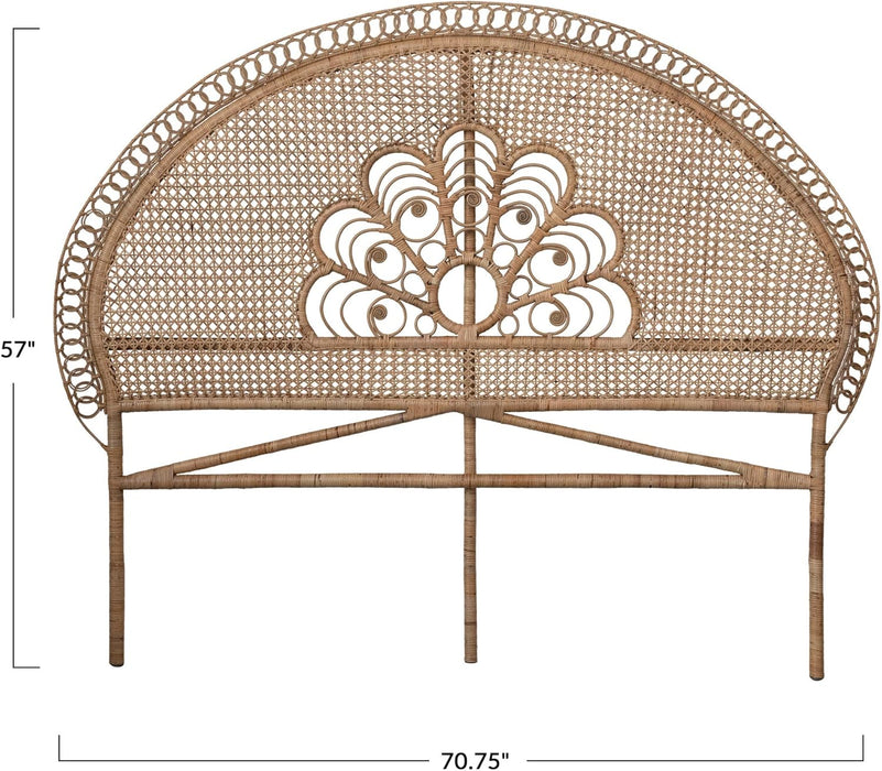 Handmade Rattan King Size Headboard