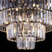 Crystal Chandelier Black Pendant Light 31Inch Luxury