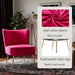 Midcentury Velvet Slipper Chair Armless 20.5In Pink