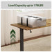 L Shaped Standing Desk Adjustable Height, Electric Corner Standing Desk, 63 X 55 Inch Sit Stand Computer Table with Splice Board, Rustic Brown