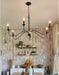Archer 47Inch Black Chandelier Modern Farmhouse Design