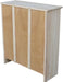 Shaker Solid Wood Bookcase, 36" High, Unfinished
