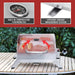 GT1001 Stainless Steel Portable Grill, 10000 BTU BBQ Tabletop Gas Grill with Folding Legs and Lockable Lid, Outdoor Camping, Deck and Tailgating, Silver