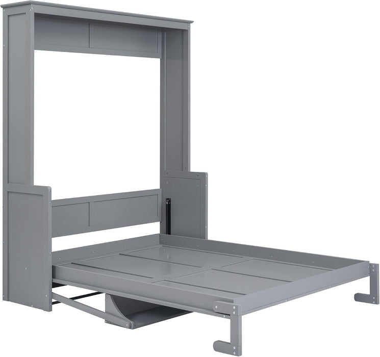 Gray Queen Murphy Bed With PremiumSolidWood Finish