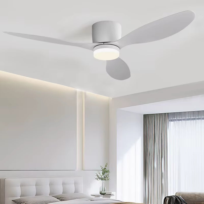 LED Light DC Motor Modern Ceiling Fan Kitchen Living Room Dining Room Household High Air Volume Remote Control Pendant Light