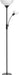 Floor Lamp, Standing Lamp, Torchiere Floor Lamp with Adjustable Reading Lamp, 71" Tall Pole Lamps, 3 Way Switch, Plastic Lampshade, Corner Floor Lamps for Living Room, Bedroom(E26 Base, No Bulb)-Black