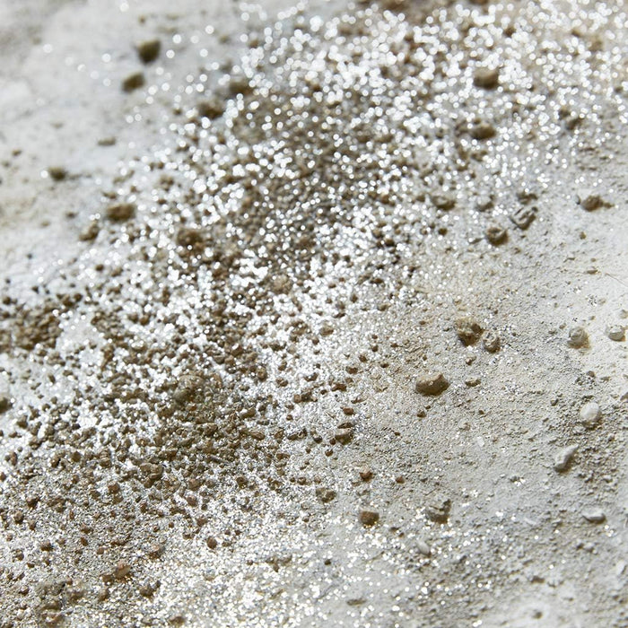 Wall Art Living Room Décor - Embellished Hand Painted Canvas, Home Accent Glitter Abstract Bathroom Decoration Ready to Hang Painting for Bedroom, 15"W X 35"H X 1.5"D, Taupe 3 Piece