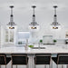 Black Rustic Farmhouse Pendant Light 20.9x15.9 Inches