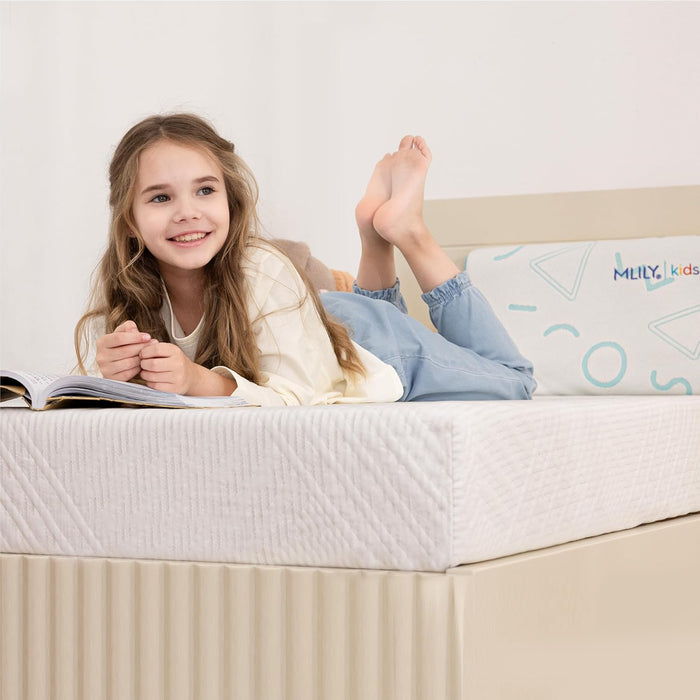 8 Inch Twin Mattress for Kids Green Tea Memory Foam Medium Firm