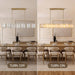 Alabaster Chandelier, 58 Inch Modern Rectangular Chandelier for Dining Room, Dimmable Linear Chandeliers for Kitchen Island, Natural Spanish Marble Stone Chandeliers for Dining Table, Living Room