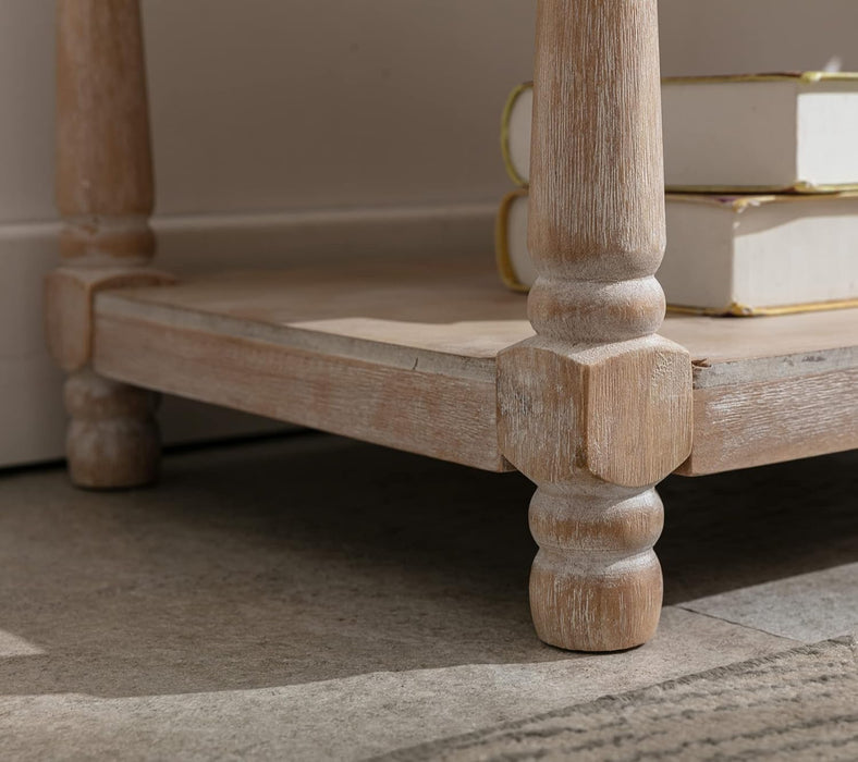 Farmhouse Tufted Storage Ottoman Bench with Shelf, 31.5" Width Linen Upholstered Entryway Shoe Ottoman Foot Stool for Bedroom Living Room Dining Room, Beige