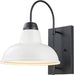 Asher Hamilton Hawthorne Outdoor Wall Lamp | White Finish | 11X11 Inch Exterior Wall Sconce | Wet Rated | E26 Bulb Compatible | Metal Construction for Porch, Patio, Garage (White, 11-Inch)
