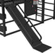 Twin Size PowderCoated Black IndustrialGrade Bunk Bed