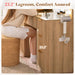 36InchesWide Fluted Vanity Desk With Premium Mirror