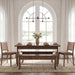 55" Dining Table with 2 Benches, Dining Table Set for 4-6 People, Farmhouse Kitchen Table with Bench, Dining Room Table Set