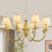 34.6in EightLight Chandelier Over Table Fixture LivingRoom