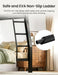 Full XL over Queen Bunk Bed for Adults, Heavy Duty Metal Queen Bunk Bed Frame with Reinforced Steel Slats, Full-Length Guardrails & Anti-Slip Ladder, Noise-Free, No Box Spring Needed, Black