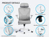 Ergonomic Office Chair: Mesh Desk Chair Comfy with Headrest& Lumbar Support