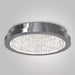 Glam 13.5 In. 1-Light Modern Chrome Integrated LED Flush Mount Ceiling Light Fixture for Kitchen or Bedroom