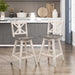 Amsonia Counter Height Swivel Barstool (Set of 2), White