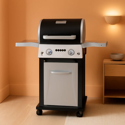 Deluxe 2-Burner Gas Grill with 401 SQ in Grate, 28000 Btus, Stainless Steel Control Panel & Foldable Side Table, Propane BBQ Grill for Outdoor Cooking, Patios, Backyards and More - 720-0864RA