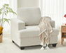 Beige Chenille Sofa with Deep Seats