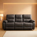 Microfiber Reclining Sofa Couch Set Living Room Set 8007 (Grey, Sofa)