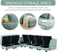 Large U-Shaped Combination Corner Sofa with Storage Seat, Modular Sectional Sofa with Reversible Chaise, for Living Room, Office, and Spacious Space, Light Green