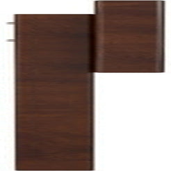 , Sophia Adjustable Modern Queen Solid Wood Headboard, Walnut