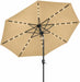 Solar LED Patio Umbrella with Tilt & Crank