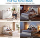 White Queen Murphy Bed Cabinet With USBChargingModule