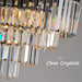 Crystal Chandelier Raindrop Pendant Hanging Light Fixture