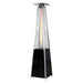 48,000 BTU Black Heat-Focusing Propane Gas Patio Heater with Wheels