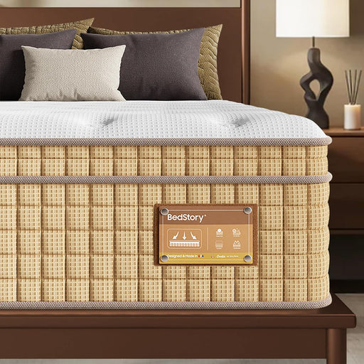 14 Inch Medium Firm Queen Hybrid Mattress with Zoned Support