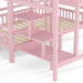 Pink FullOverFullBunkBed PlayhouseWithStairs Storage