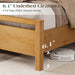 Full Size Solid Wood Bed Frame with Headboard, Minimalist Platform Bed with Wood Slats Support/No Box Spring Needed/Easy Assembly/Noise-Free, Natural