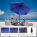 CROWN SHADES 9Ft Patio Umbrella Olefin Slot-Lock Double-Layer Design