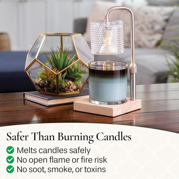 Etc. Silver Hobnail Lamp – for Top-Down Warming & Flame-Free Fragrance